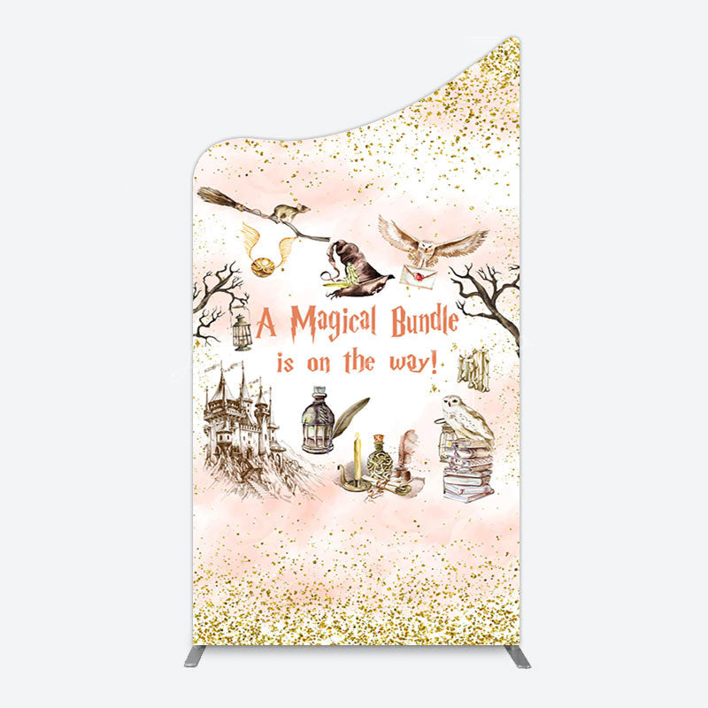Lofaris Magical Bundle Wizard World Baby Shower Arch Backdrop