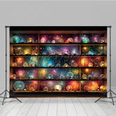 Lofaris Magical Celestial Orbs Photography Backdrop Shelves of Galaxy and Nebula Spheres Fantasy Themed Studio