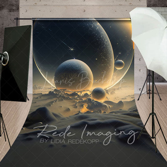 Lofaris Magical Galactic Bubble Fine Art Sweep Photo Backdrop
