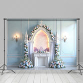 Lofaris Magical Paradise Castle Floral Wedding Backdrop