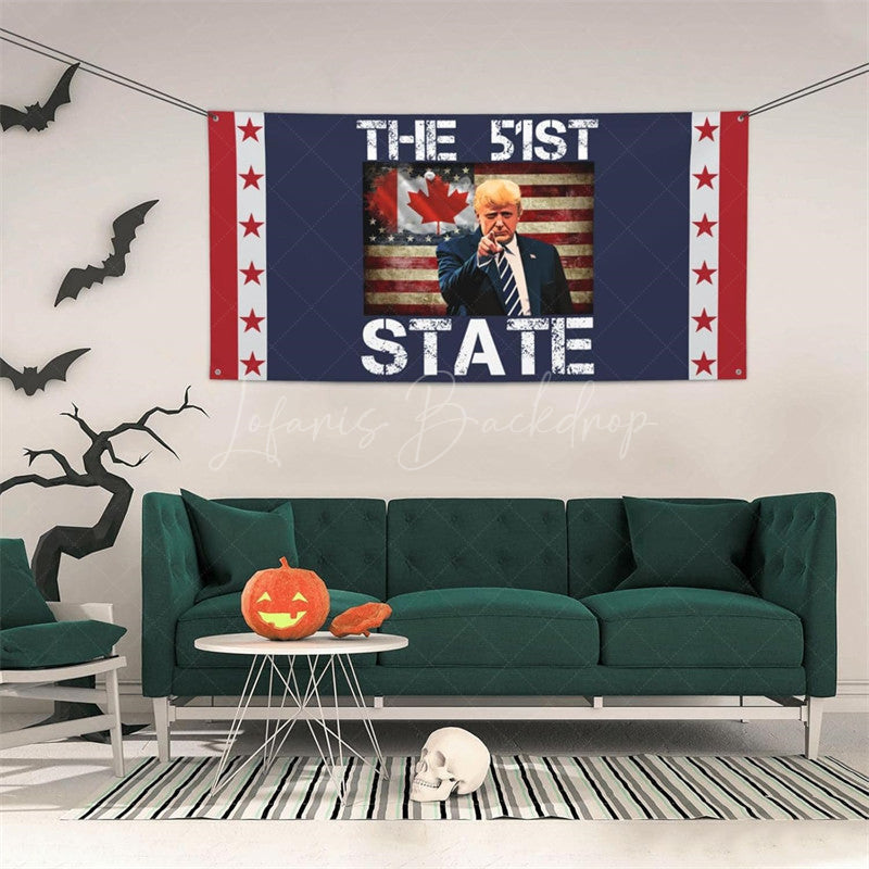 Lofaris Make Canada Great 51st State Banner Decor