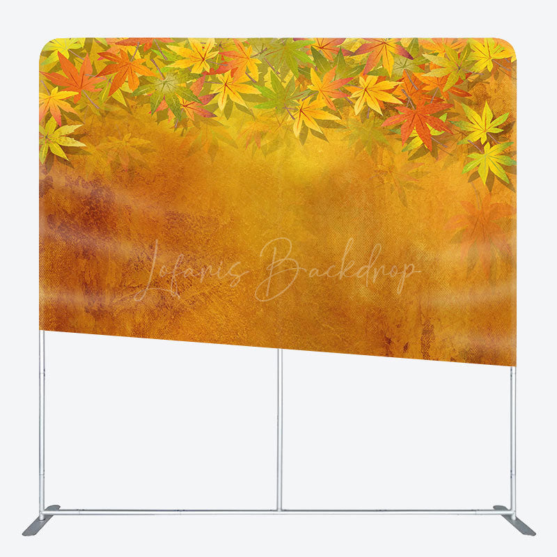 Lofaris Maple Leaves Autumn Vibe Square Tension Backdrop