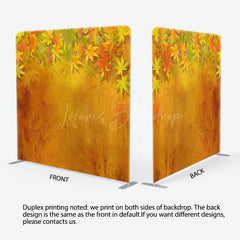 Lofaris Maple Leaves Autumn Vibe Square Tension Backdrop