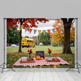 Lofaris Maple Trees Lawn Autumn Back To School Photo Backdrop