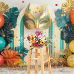 Lofaris Masquerade Arch Wall Balloons Photography Backdrop