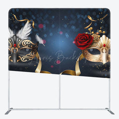 Lofaris Masquerade Dance Bokeh Color Square Tension Backdrop