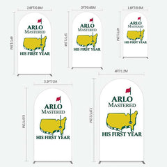 Lofaris Master His First Year Boys Birthday Arch Backdrop