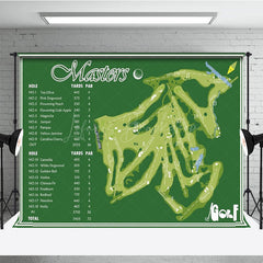 Lofaris Masters Green Golf Course Sports Backdrop For Party