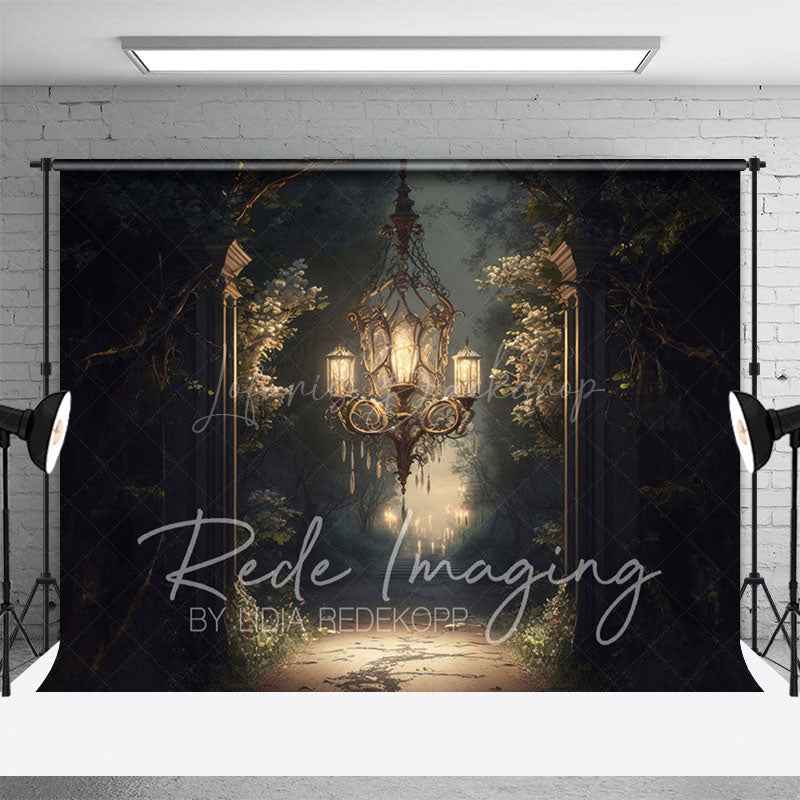 Lofaris Medieval Dark Magic Chandelier Architecture Backdrop