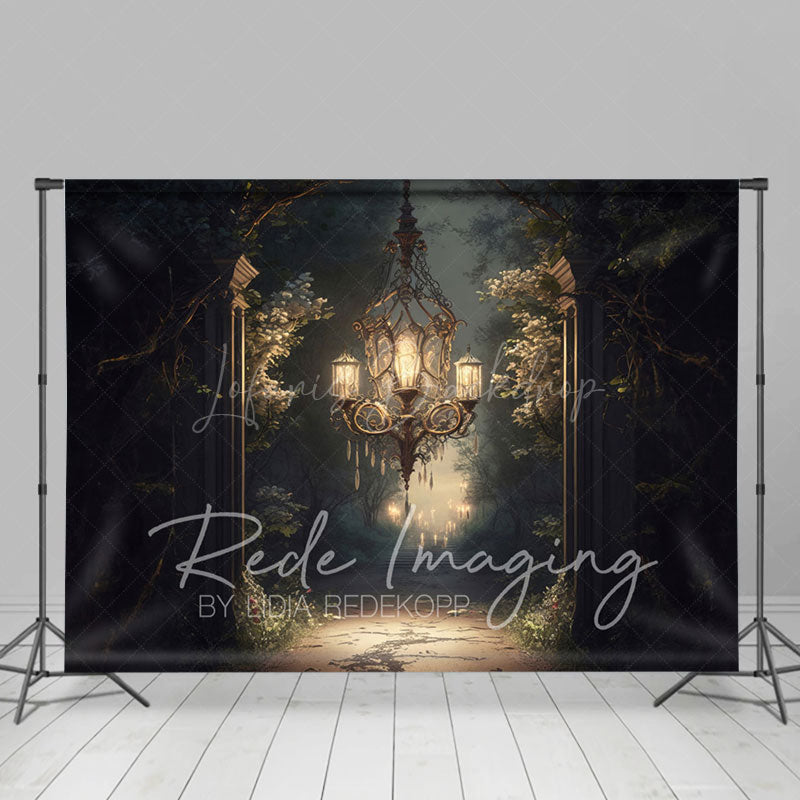 Lofaris Medieval Dark Magic Chandelier Architecture Backdrop