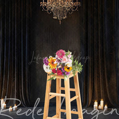 Lofaris Medieval Dark Room Curtain Retro Wall Photo Backdrop