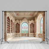 Lofaris Medieval Retro Bookshelf Fancy Room Photo Backdrop
