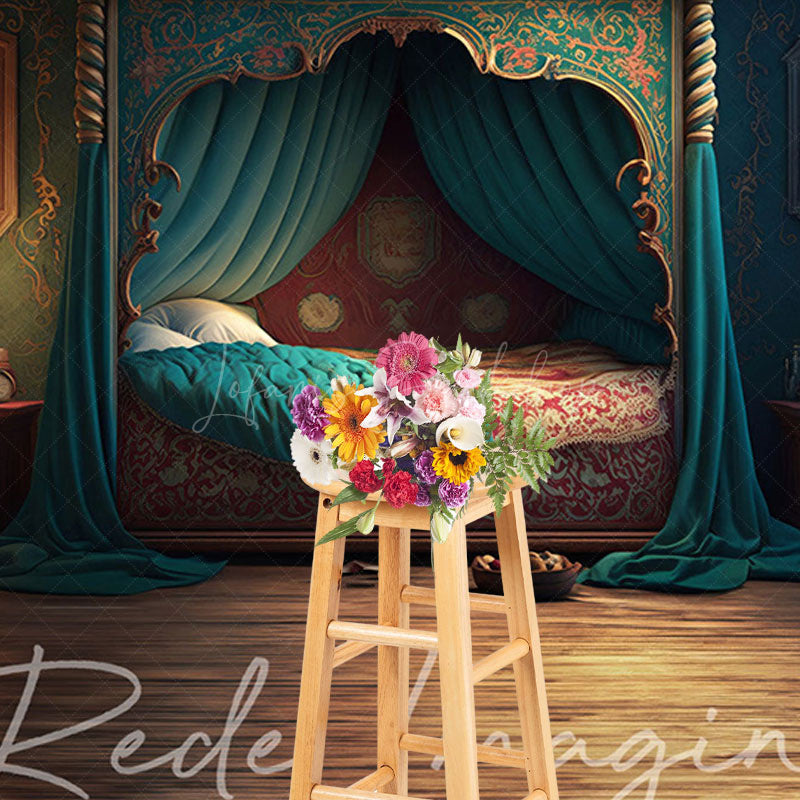 Lofaris Medieval Retro Princess Bedroom Architecture Backdrop