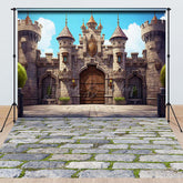 Lofaris Medieval Retro Wall Stone Floor Combo Set Backdrop