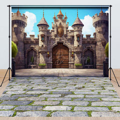 Lofaris Medieval Retro Wall Stone Floor Combo Set Backdrop