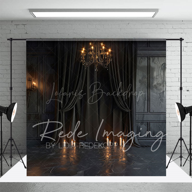 Lofaris Medieval Vintage Candle Dark Black Room Backdrop