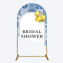 Lofaris Mediterranean Lemon Bridal Shower Party Arch Backdrop