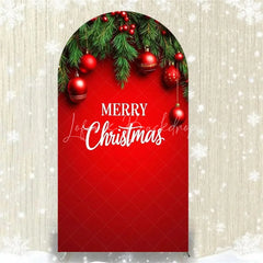 Lofaris Merry Christmas Arch Backdrop Red Snowman Holiday Decor Winter Wonderland Party Photo Booth Prop
