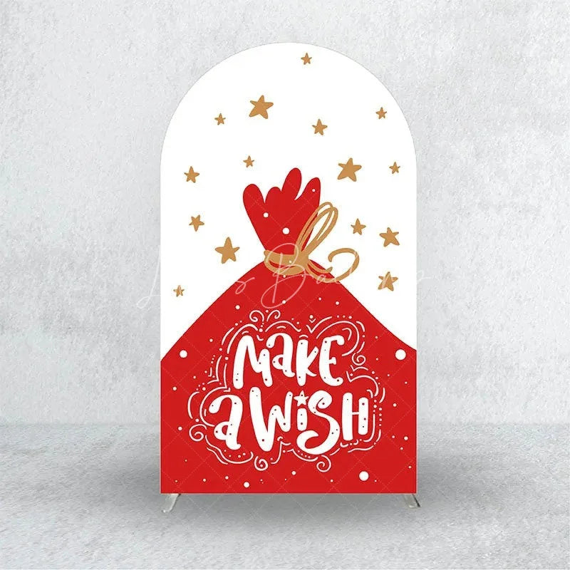 Lofaris Merry Christmas Santa Claus Arch Backdrop Cute Cartoon Ho Holiday Party Photo Booth Decor