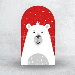 Lofaris Merry Christmas Santa Claus Arch Backdrop Cute Cartoon Ho Holiday Party Photo Booth Decor