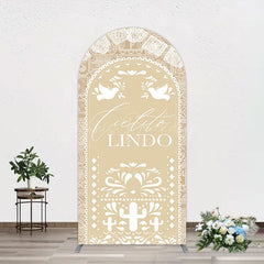 Lofaris Mexican Beige Cielito Lindo Birthday Arch Backdrop