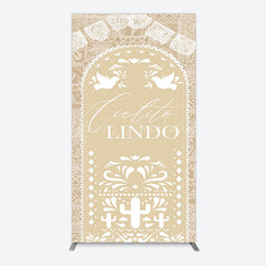 Lofaris Mexican Beige Cielito Lindo Birthday Rectangle Backdrop