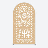 Lofaris Mexican Brown White Pattern Birthday Arch Backdrop