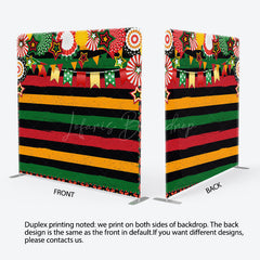 Lofaris Mexican Carnival Celebration Square Tension Backdrop