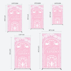 Lofaris Mexican Pink Cielito Lindo Birthday Rectangle Backdrop
