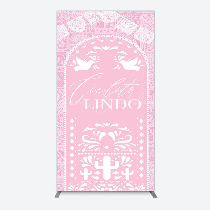 Lofaris Mexican Pink Cielito Lindo Birthday Rectangle Backdrop