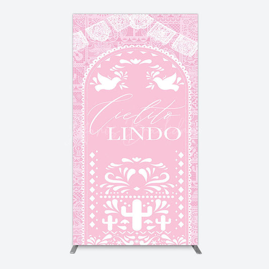 Lofaris Mexican Pink Cielito Lindo Birthday Rectangle Backdrop