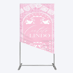Lofaris Mexican Pink Cielito Lindo Birthday Rectangle Backdrop