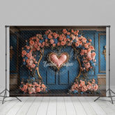 Lofaris Middle Heart Floral Arch Sweet Wedding Photo Backdrop