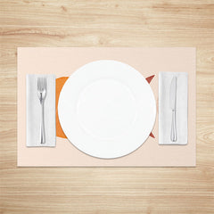 Lofaris Minimalism Abstract Moon Shape Set Of 4 Placemats