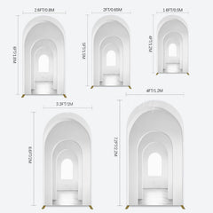 Lofaris Minimalism White Arcade Architecture Arch Backdrop