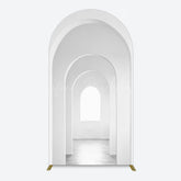 Lofaris Minimalism White Arcade Architecture Arch Backdrop