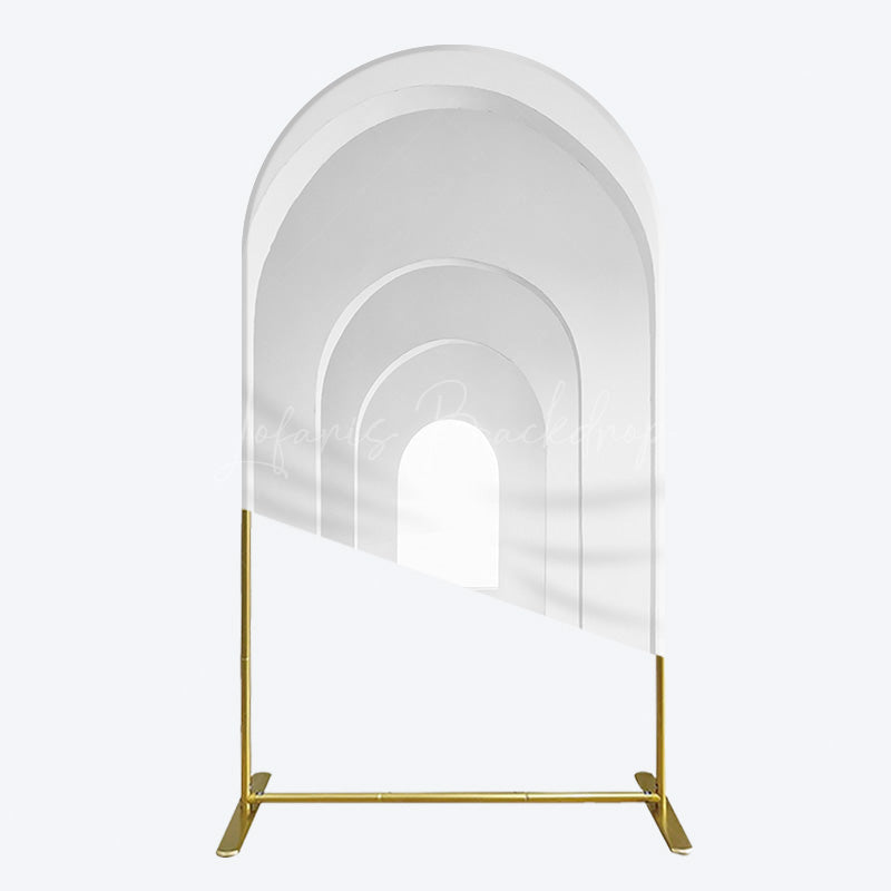 Lofaris Minimalism White Arcade Architecture Arch Backdrop