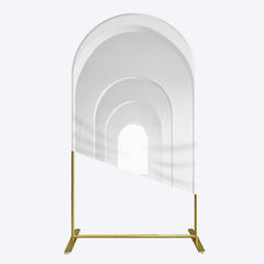 Lofaris Minimalism White Arcade Architecture Arch Backdrop