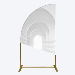 Lofaris Minimalism White Arcade Half Moon Architecture Arch Backdrop