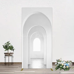 Lofaris Minimalism White Arcade Rectangleitecture Rectangle Backdrop