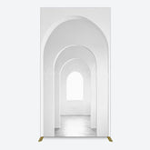 Lofaris Minimalism White Arcade Rectangleitecture Rectangle Backdrop