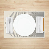 Lofaris Minimalist Abstract Sunburst Rays Set Of 4 Placemats