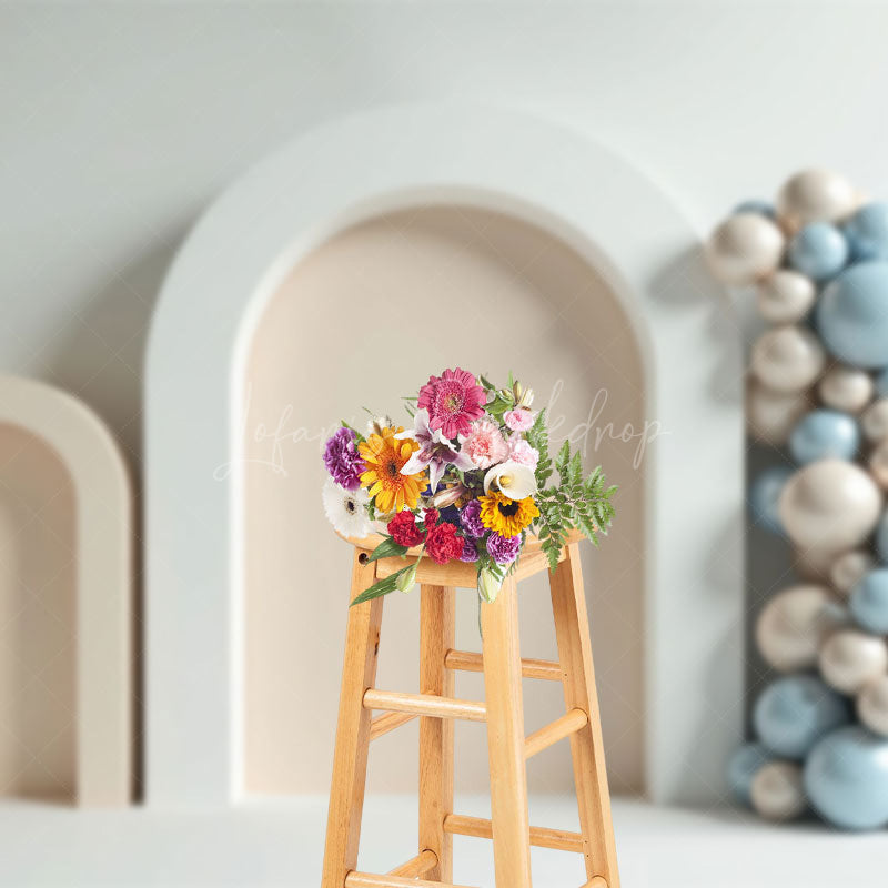 Lofaris Minimalist Balloons Arch Wedding Photography Backdrop