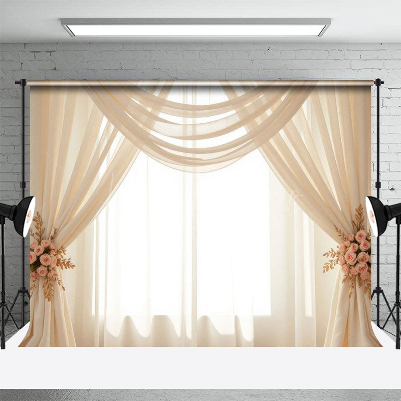 Lofaris Minimalist Light Boho Accent Sweet Wedding Backdrop
