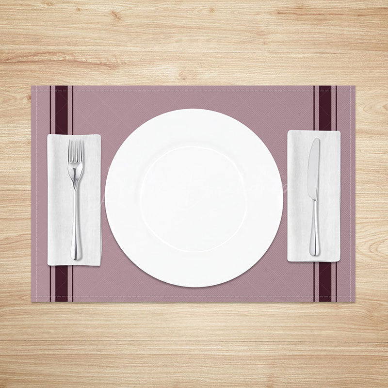 Lofaris Minimalist Solid Dark Color Placemats Set of 4 Classic Modern Design for Elegant Formal Dining Table