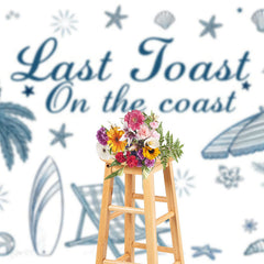 Lofaris Minimalist Summer Last Toast On The Coast Backdrop