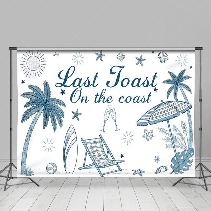 Lofaris Minimalist Summer Last Toast On The Coast Backdrop