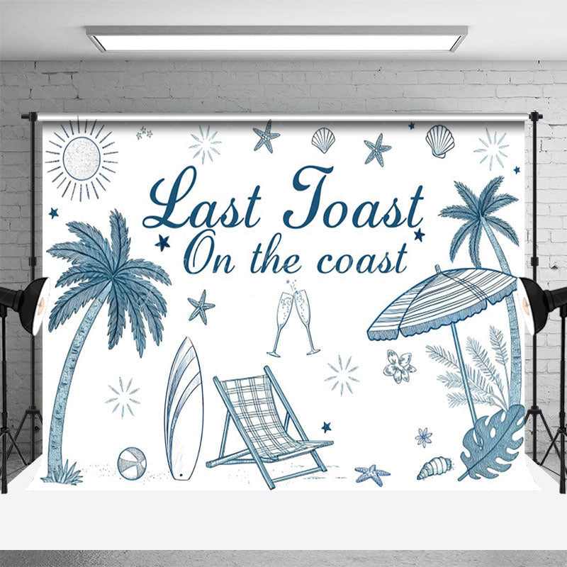 Lofaris Minimalist Summer Last Toast On The Coast Backdrop