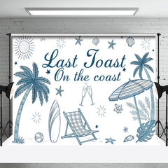 Lofaris Minimalist Summer Last Toast On The Coast Backdrop