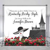 Lofaris Miss Kentucky Derby Custom Bridal Shower Backdrop